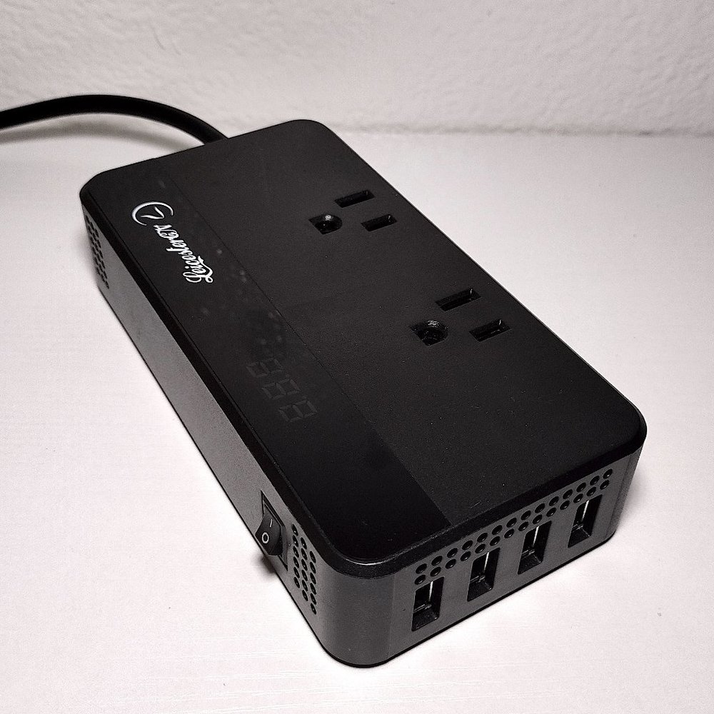LeicesterCN 200W Car Power Inverter Charger DC 12V-110V AC Converter 4 USB Ports
